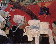 Paul Gauguin the vision afer the oil painting artist